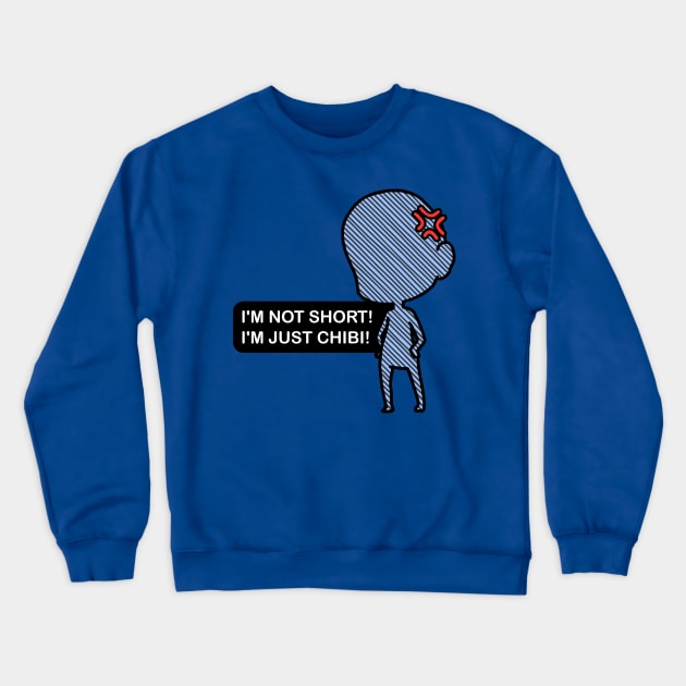 Just Chibi (Blue) Crewneck Sweatshirt by timbo